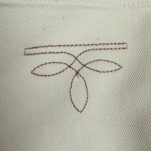 VINTAGE Women's SHEPLERS‎ High Rise Straight Leg Jeans White | Size 18 - Picture 5 of 7